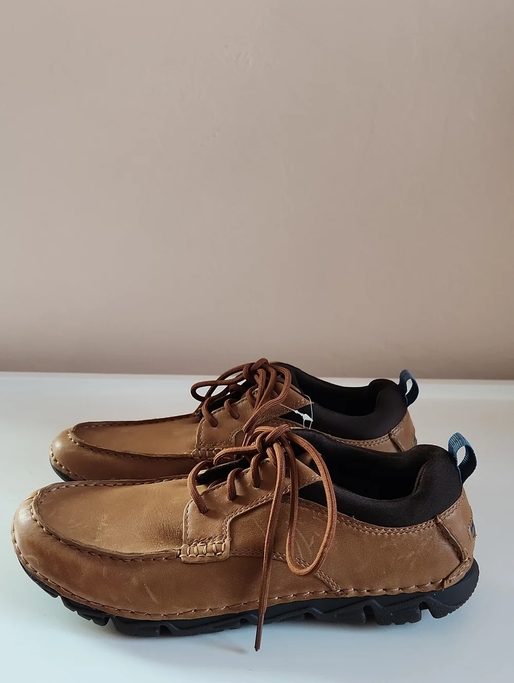 Rockport adiPRENE Adidas Men’s Brown Leather Comfort Shoes Size 7 NWT